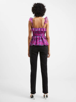 French Connection - ADEN BAI LUREX FRILL CAMI TOP