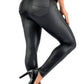 Siluets - Leather Look Shapewear Dress Pants – Butt Lift, Cellulite Control & Flawless Silhouette