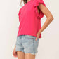 Another Love - Sonny Hibiscus Flutter Sleeve Top