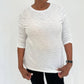 Elliott Lauren - Hannah Crew Neck Ruched Sleeve Tee