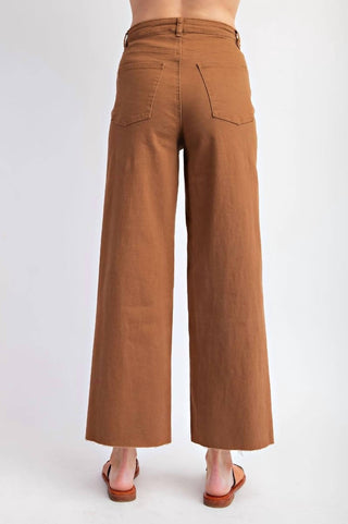 Easel - Soft Stretch High Waisted Twill Pant