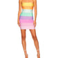 Susana Monaco - Bandage Rainbow Mini Dress