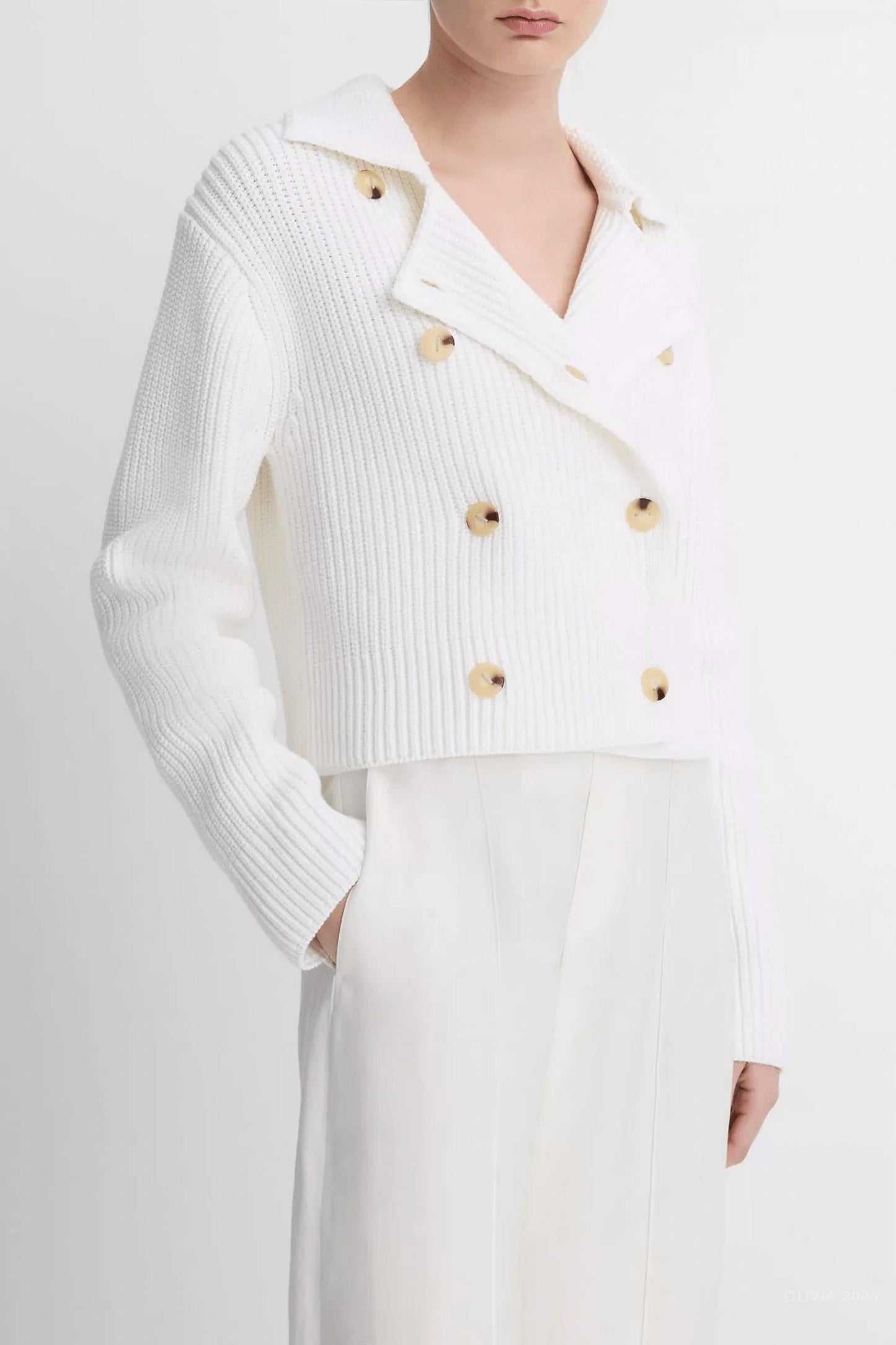 Vince - Double-breasted Sweater Jacket