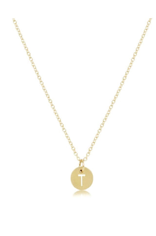 Enewton - Women's Respect Small Gold Disc Necklace - T