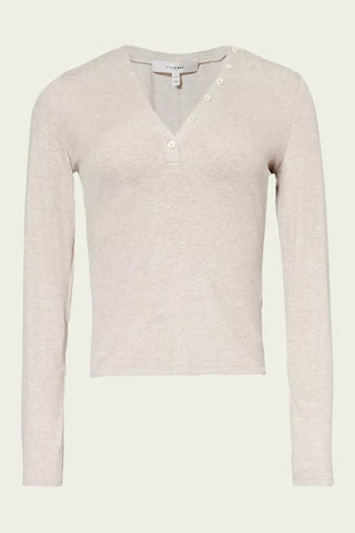 Frame - Women's Slinky Rib Henley Top