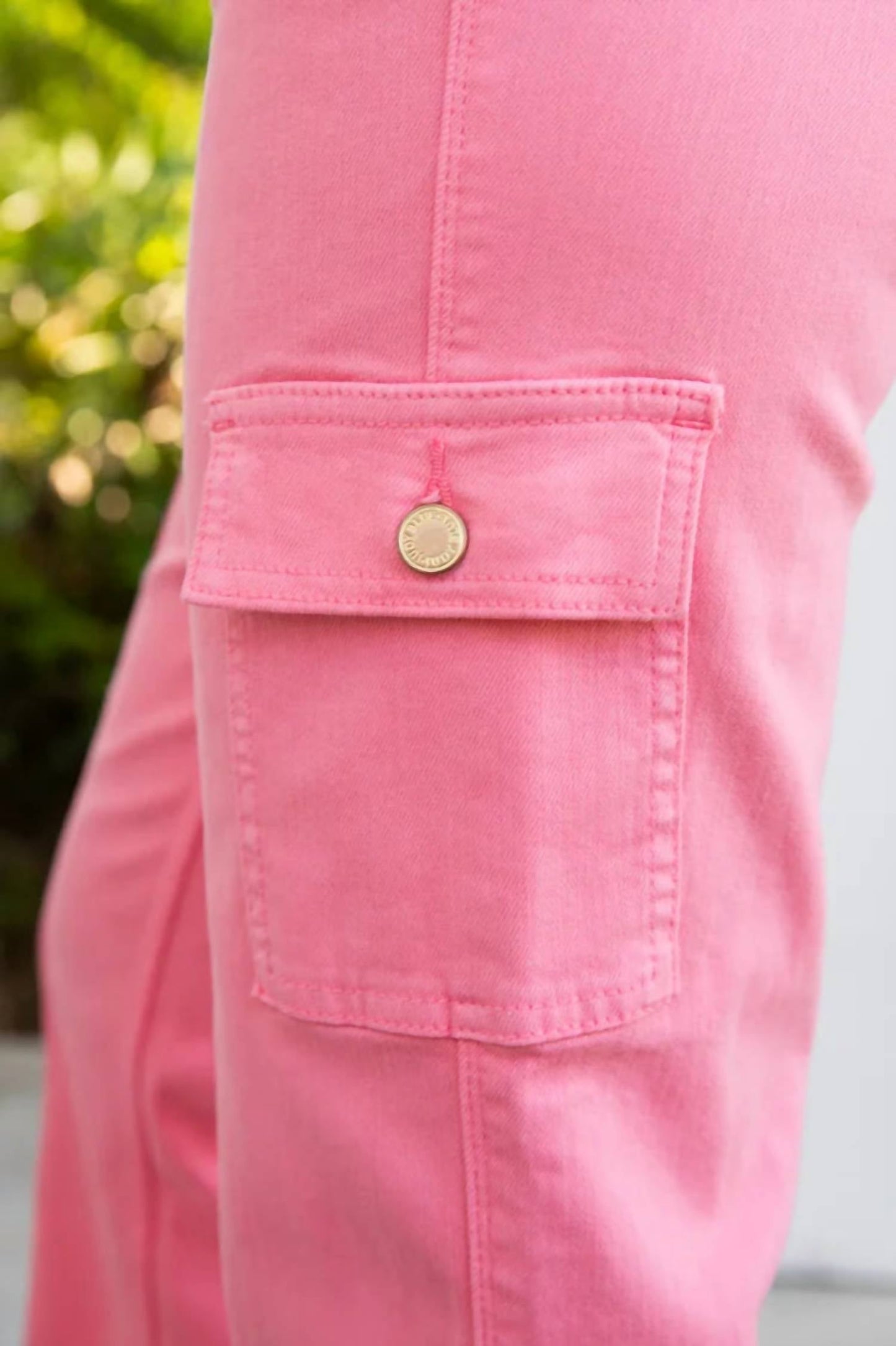 Judy Blue - The Rowan High-Rise Garment Dyed Straight Leg Cargo Denim