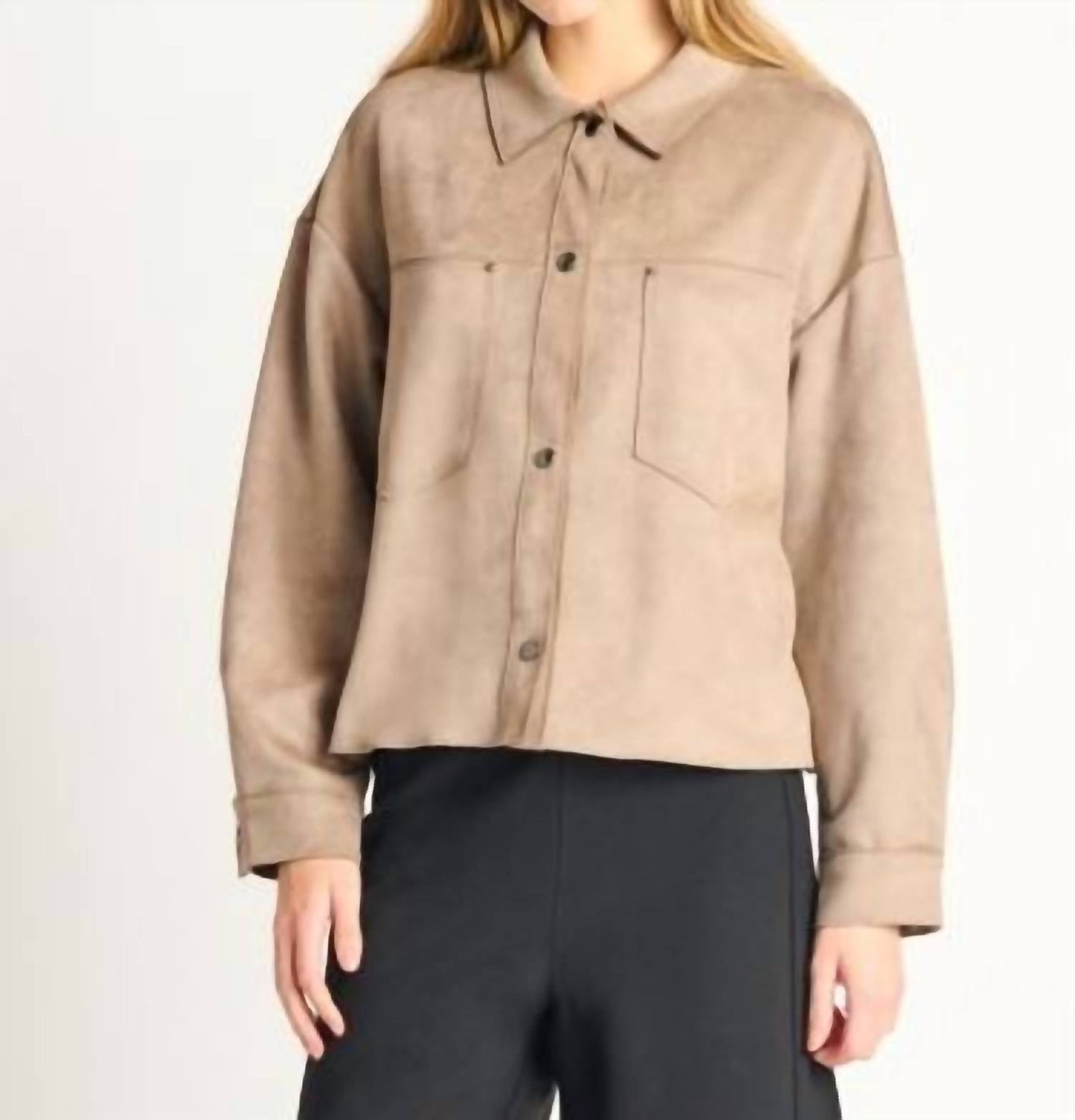 Black Tape - Vegan Suede Jacket