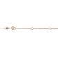 10K Rose Gold 1/2 Carat Round Brilliant-Cut Diamond Modern Bezel-Set Solitaire 16"-18" Pendant Necklace (H-I Color, SI2-I1 Clarity)
