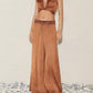 Boteh - Lustre Wide Leg High Waist Pant