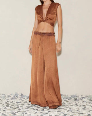 Boteh - Lustre Wide Leg High Waist Pant