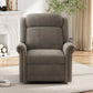 360 Degrees Swivel Manual Rocking Recliner with Adjustable Backrest