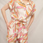 En Creme - Eliza Tropical Print Romper