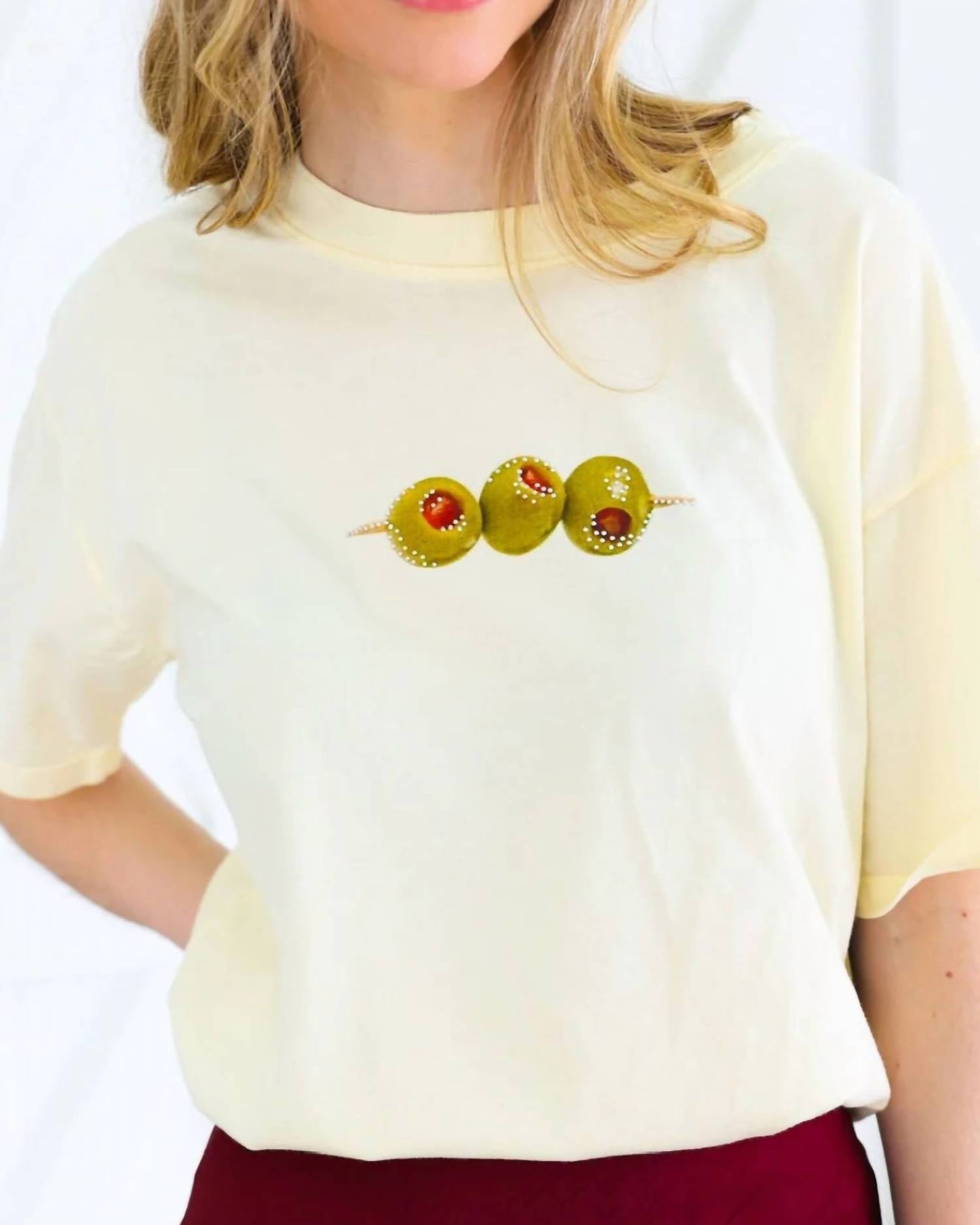 All Us - Olive Cropped tee