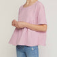 Entro - Round Neck Babydoll Top
