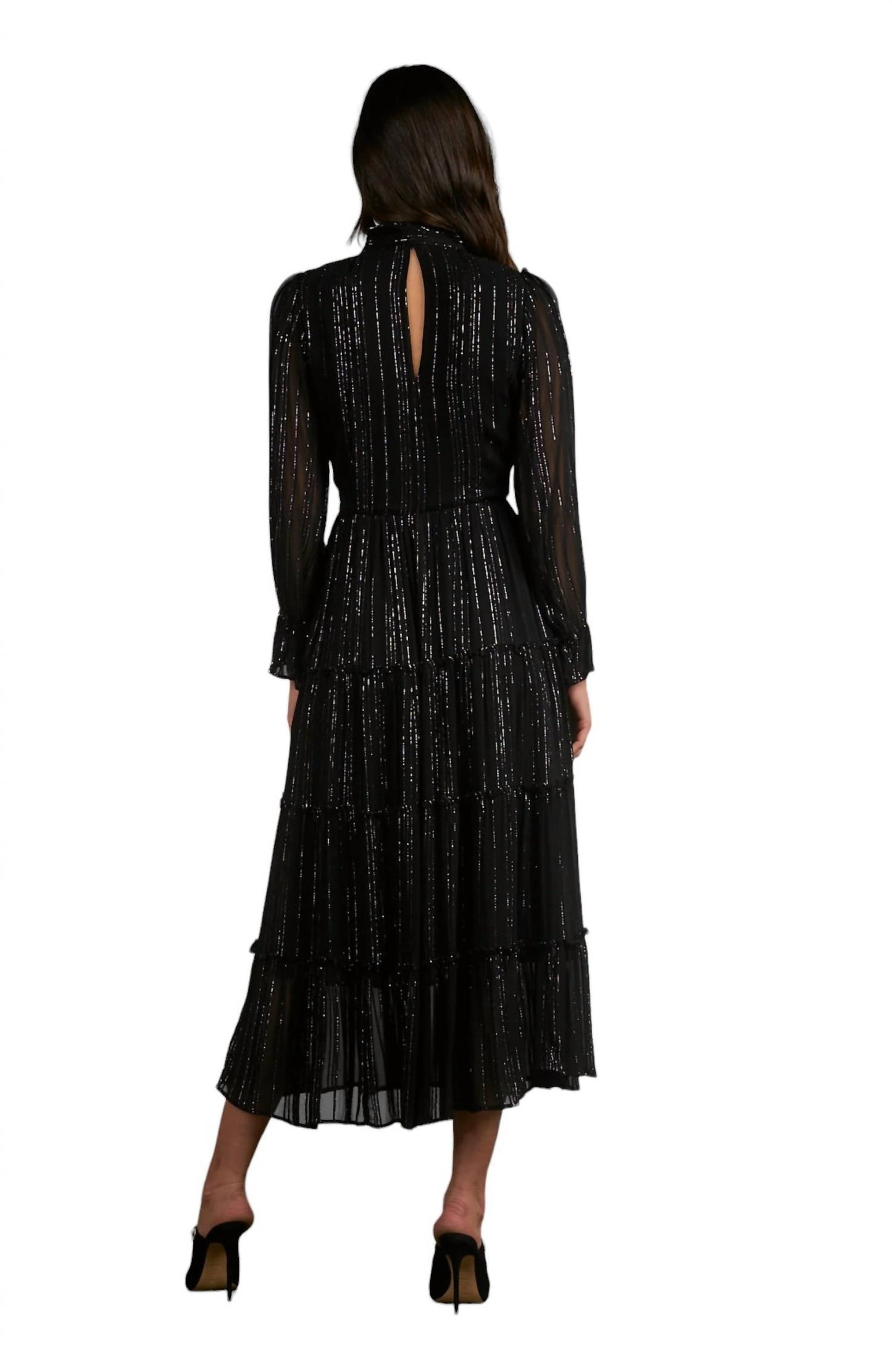 Elan - Shimmer Stripe Maxi Dress