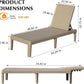 Pool Lounge Chairs Set of 2 with Adjustable Backrest