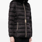 Michael Kors - Faux Fur Collar Belted Lightweight Down Puffer Coat