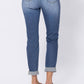 Judy Blue - High Waist Cuffed Boyfriend Jeans