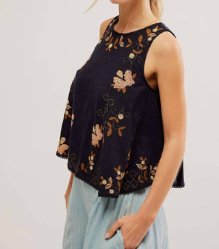 Free People - Fun And Flirty Embroidered Top