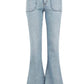 Daily Blue - Women's Skye High Rise Bell Denim Jeans