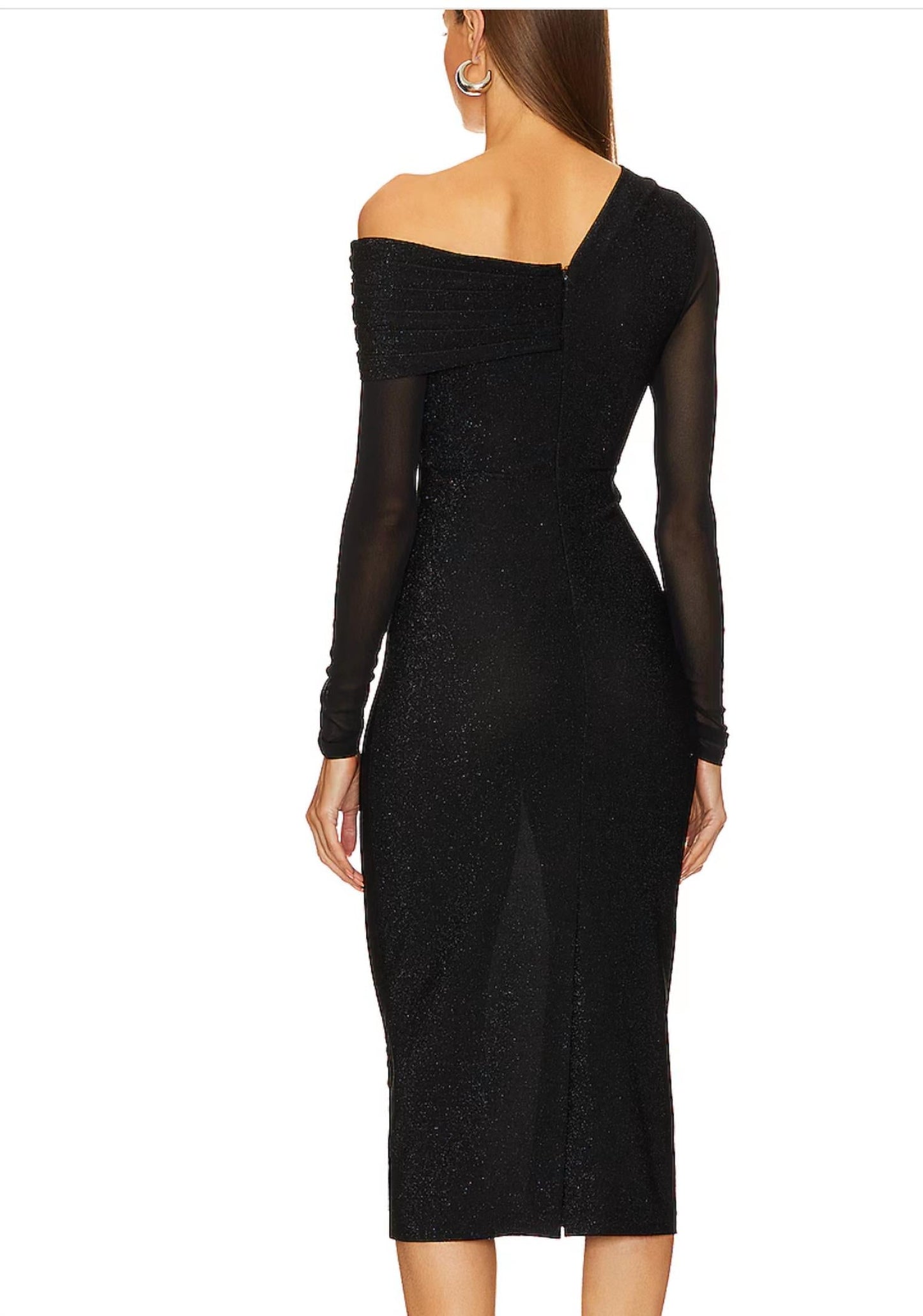 Diane Von Furstenberg - Rich Dress With Sparkle And Sheer Sleeve