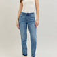 Judy Blue - Midrise Magic Hem Release Jean