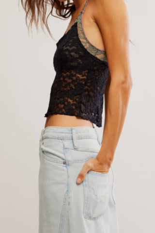 Free People - All Day Lace Cami Semi-cropped Top
