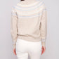 Charlie B - Apres Ski Jacquard Crew Neck Sweater