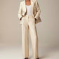 J.Crew - Cuffed Wide-leg Trouser In Herringbone Linen-wool Blend - Petite