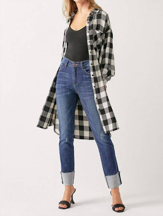 Risen - Rubie Buffalo Check Long Shacket Dress
