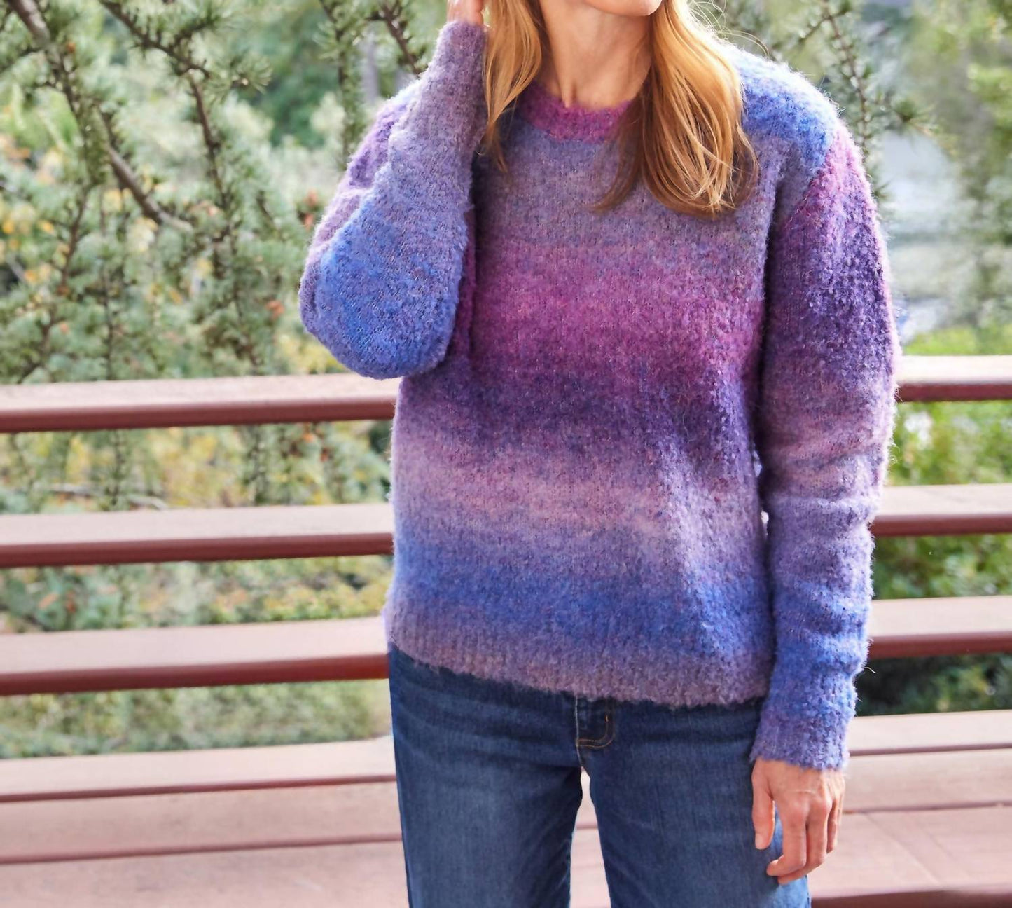 Karen Kane - Ombre Boucle Sweater