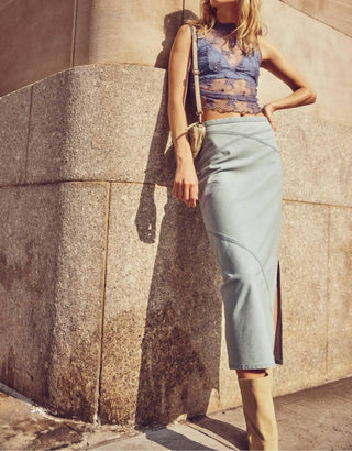 Free People - Muse Moment Mid-Rise Slip Skirt