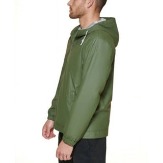 Club Room - Rubberized Rain Hoodie/windbreaker Jacket