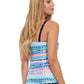 Profile By Gottex - E-Cup Scoop Neck Shirred Underwire Tankini Top