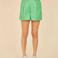 Dolce Cabo - FAUX LEATHER PLEATED SHORTS