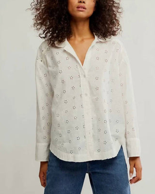 Free People - Mae Washed Eyelet Shirt