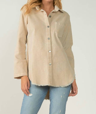 Elan - PINCORD FRINGE JACKET