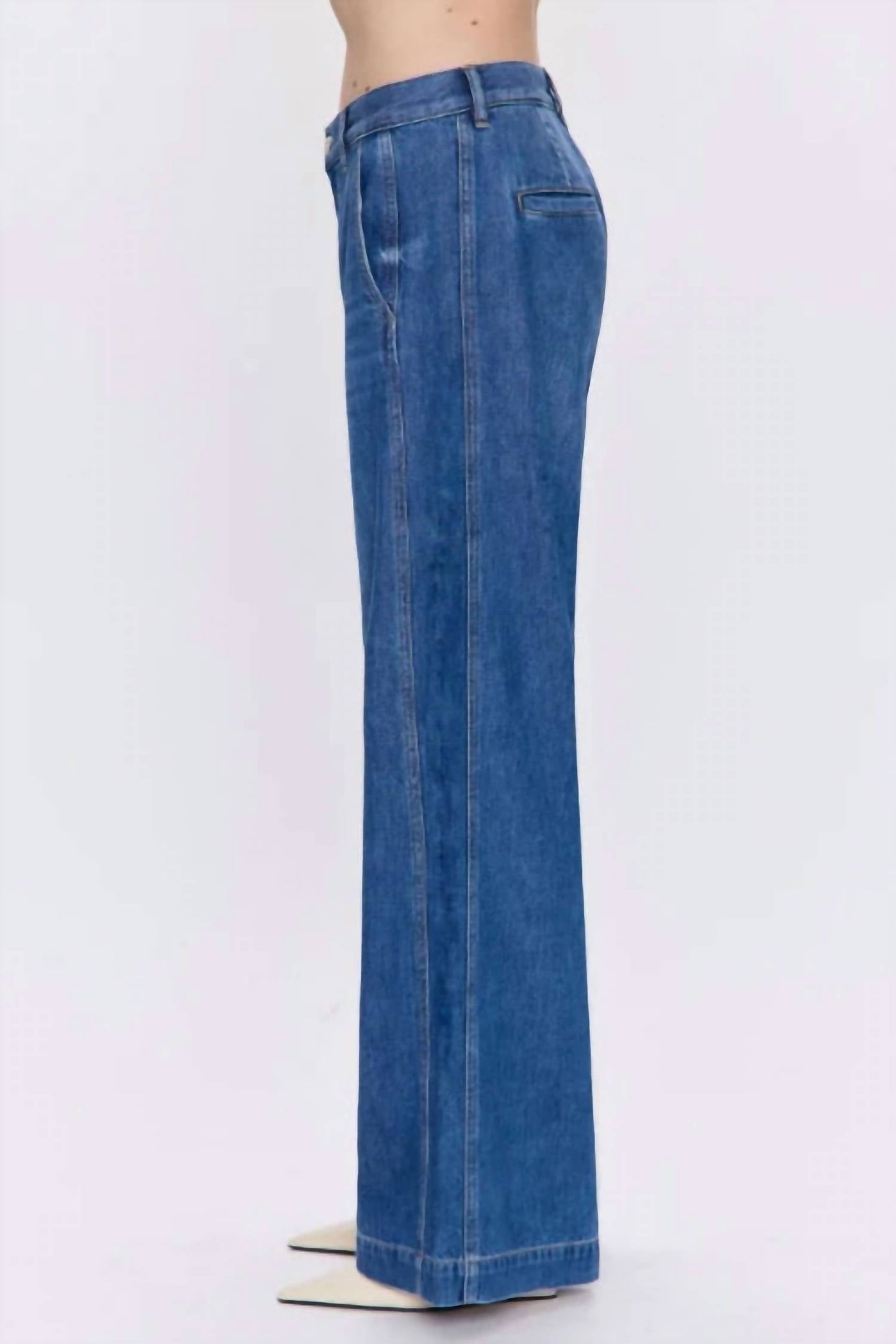 Pistola - Jadyn Low Slung Palazzo Jean