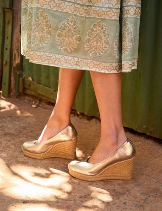 Penelope Chilvers - Women's Scoop Leather Espadrille