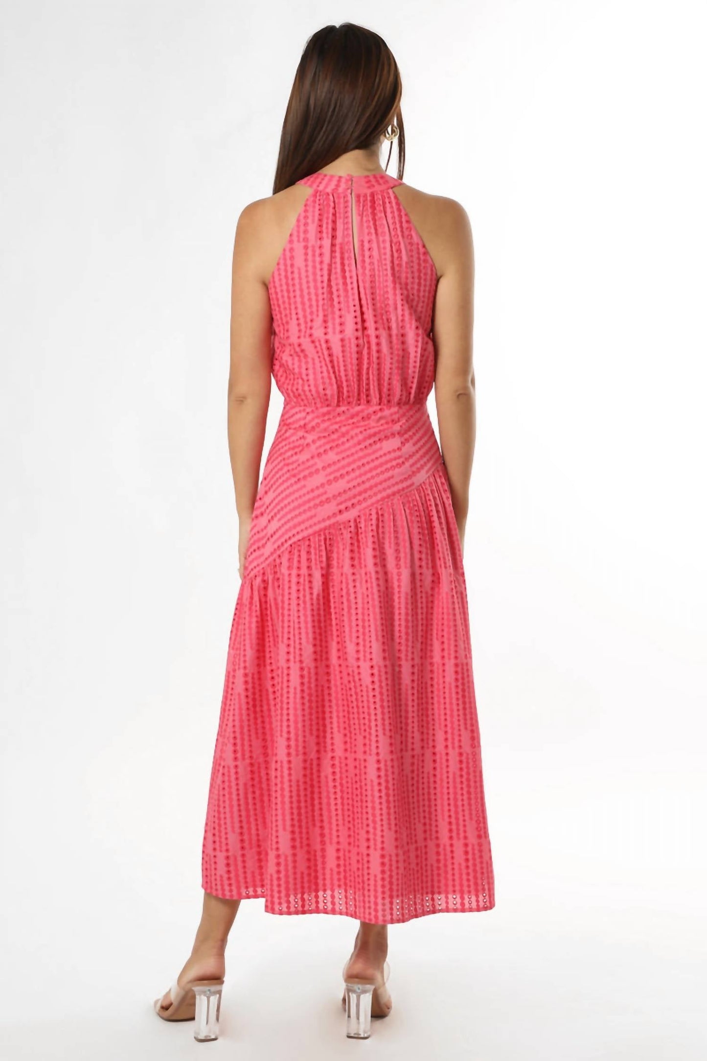 Adelyn Rae - Sophie Embroidered Halter Midi Dress