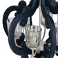 Wood Chandelier 6 Light Farmhouse Pendant Lighting Cream
