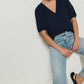 Nation Ltd - Edie Shirred Shoulder Top