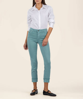 Kut From The Kloth - Amy Crop Straight Leg Roll Up Jean