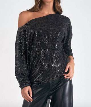 Elan - Off Shoulder Shimmer Top