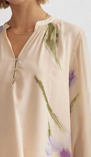 Entro - Chiffon Floral Blouse