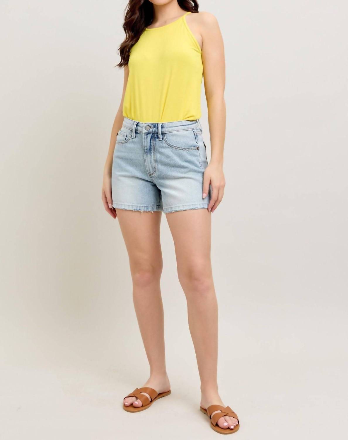 Judy Blue - High Waist Rigid Magic Denim Short