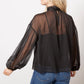 Sanctuary - Sheer Volume Metallic Blouse