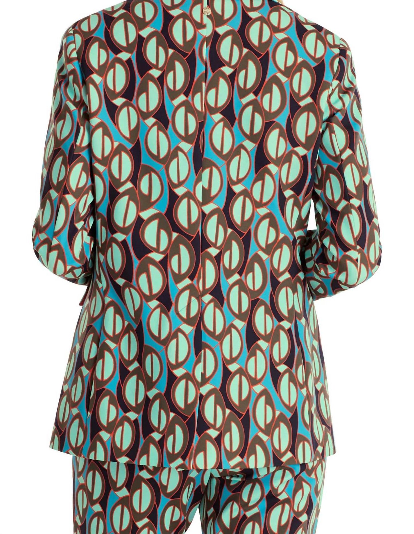 Marc Cain - Retro Print Single-breasted Blazer