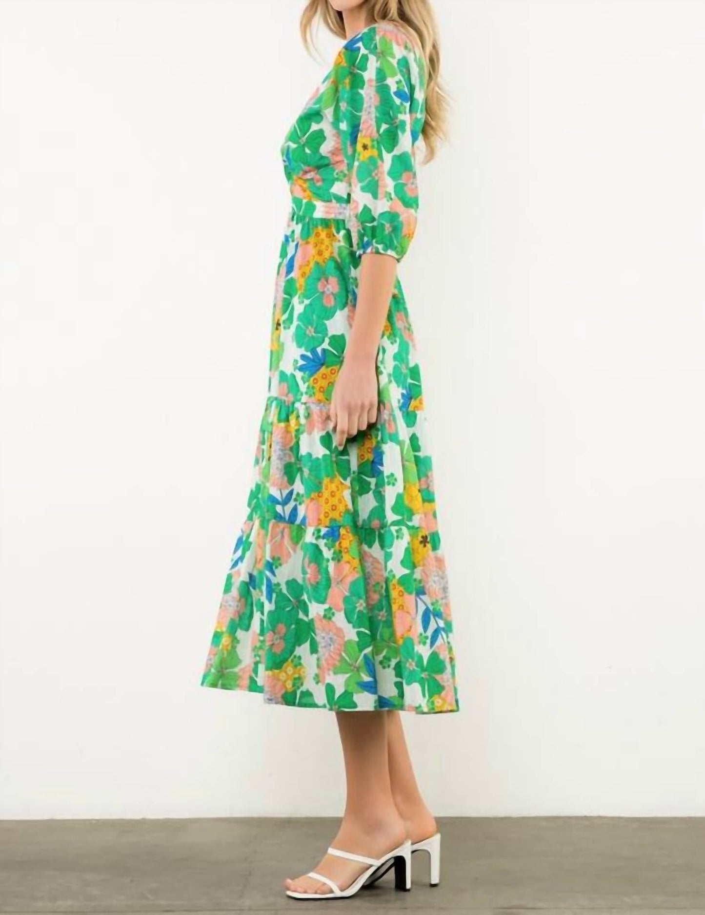 Thml - Twist Detail Floral Maxi Dress