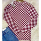 Sterling Kreek - Game Day Checkered Mesh Top